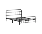 Oikiture Bed Frame Double Size Metal Frame