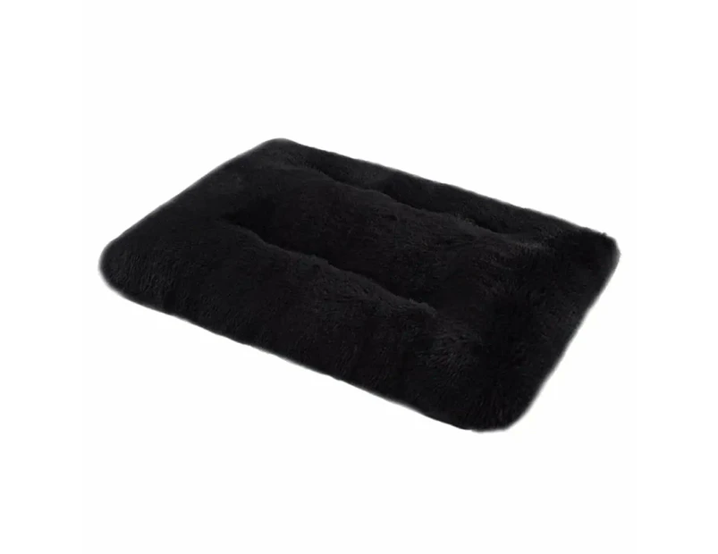Fluffy Calming Waterproof Anti-slip Pet Mat For Large, Medium, And Small Dogs & Cats - Black