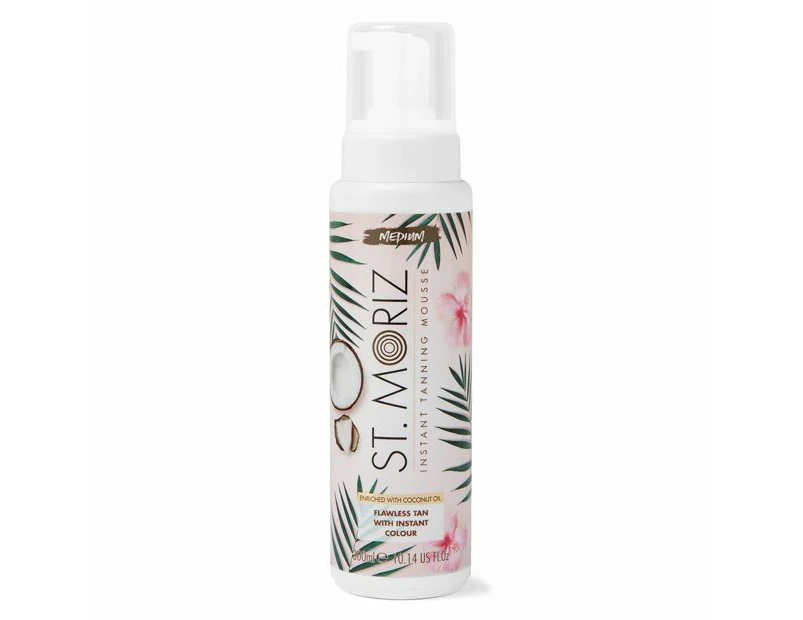 St. Moriz Medium Instant Tanning Mousse - Coconut Fragrance