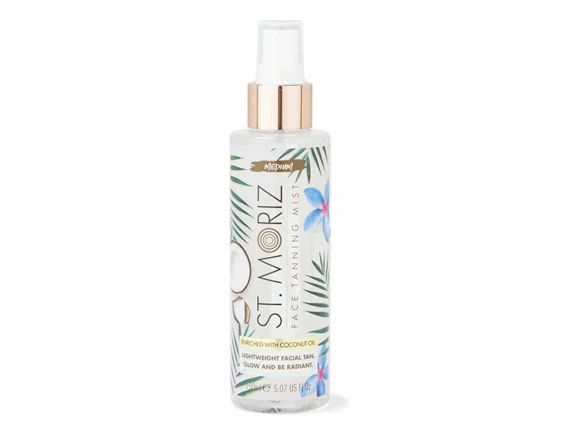 St. Moriz Medium Face Tanning Mist - Coconut Fragrance - Clear