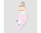 Baby Cushioned Stay On Crew Socks 3 Pack - Underworks - Pink
