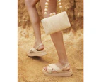 Jo Mercer Women's Marley Flat Sandals Malibu - Natural