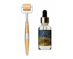 Re Eye & Face Derma Roller with 24K Gold Serum