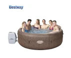 Bestway Inflatable Lay Z Spa up to 7-person 180 AirJets Hot Tub Massage ​Bathtub Pool St.Moritz 60023 Automatic Heating Prevents Water From Freezing