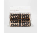 4 Pack Thermal Blow Dry Rollers - Medium, Black and Gold Look