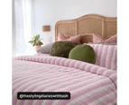 Target Alva Resort Stripe Quilt Cover Set - Pink