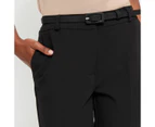 Dannii Minogue Petites Ankle Twill Work Pants with Belt