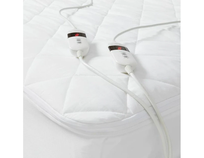 Electric Heated Topper, Queen Bed - Anko - White