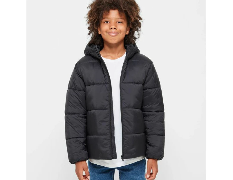 Target Recycled Puffer Jacket - Black
