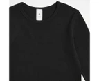 Target Kids Unisex Merino Wool Long Sleeve Thermal Top - Black