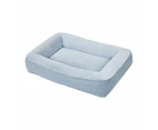 Self-Warming Luxe Lounge Pet Bed, Light Grey - Anko