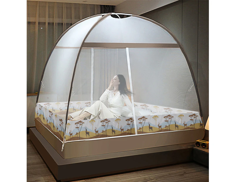 Dreamz Mosquito Bed Nets Foldable Canopy Dome Fly Repel Insect Camping Protect K