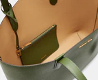 Michael Kors Eliza Extra Large East/West Reversible Tote Bag - Amazon Green