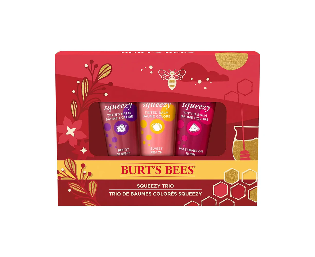 Burt's Bees Squeezy Tinted Lip Balm Trio Gift Set