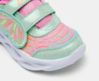 Skechers Toddler Girls' S Lights Twisty Brights: Wingin It Sneakers - Mint/Pink