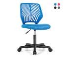 Giantex Ergonomic Kids Desk Chair Children Mesh Computer Chair w/Universal Casters Swivel Armless Task Chair Blue