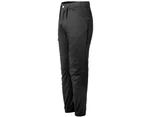 WARP Cargo Pants Mens Work Trousers Ankle Cuff Stretchy Cotton Elastic Waist - Black