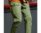 UTILITY Work Pants Mens Cargo Pants Ankle Cuff Stretch Cotton Belt Loop - Olive Green