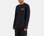 Champion Men's Sporty Long Sleeve Tee / T-Shirt / Tshirt - Black