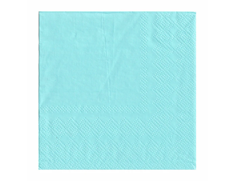 Powder Blue Small Paper Napkins / Serviettes (Pack of 20)