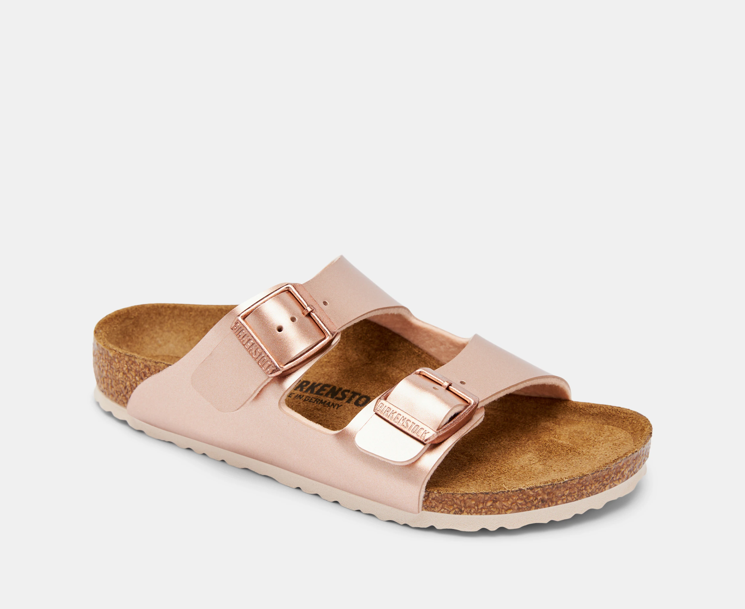 Birkenstock Girls' Arizona Narrow Fit Sandals - Electric Metallic Copper