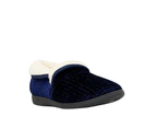 Womens Grosby Kathy Navy Slippers Slip On Comfortable Casual Shoes Synthetic - Navy