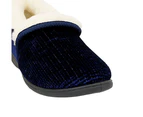 Womens Grosby Kathy Navy Slippers Slip On Comfortable Casual Shoes Synthetic - Navy