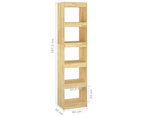 vidaXL Book Cabinet/Room Divider 40x30x167.5 cm Solid Pinewood