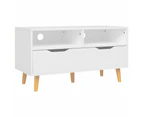 vidaXL TV Cabinet White 90x40x48.5 cm Engineered Wood