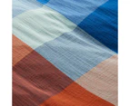 Target Jaxon Check Muslin Quilt Cover Set - Blue