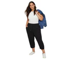 AUTOGRAPH - Plus Size - Womens Pants / Trousers -  Knit Drape Pant - Black