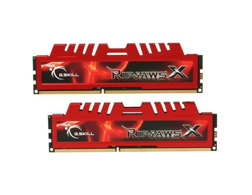 G.SKILL Ripjaws X 8GB DDR3 Desktop RAM Kit - Red 2x 4GB - 1600MHz - 240-Pin - PC3 12800 - F3-12800CL9D-8GBXL [F3-12800CL9D-8GBXL]