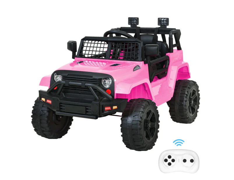 ALFORDSON Kids Ride On Car Toy Jeep Electric 12V 60W Motors R/C LED Lights Pink