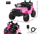 ALFORDSON Kids Ride On Car Toy Jeep Electric 12V 60W Motors R/C LED Lights Pink