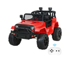 ALFORDSON Kids Ride On Car Toy Jeep Electric 12V 60W Motors R/C LED Lights Red