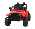 ALFORDSON Kids Ride On Car Toy Jeep Electric 12V 60W Motors R/C LED Lights Red