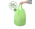 Eco Basics 20L Medium Biodegradable Garbage Bags Waste Storage Container Green