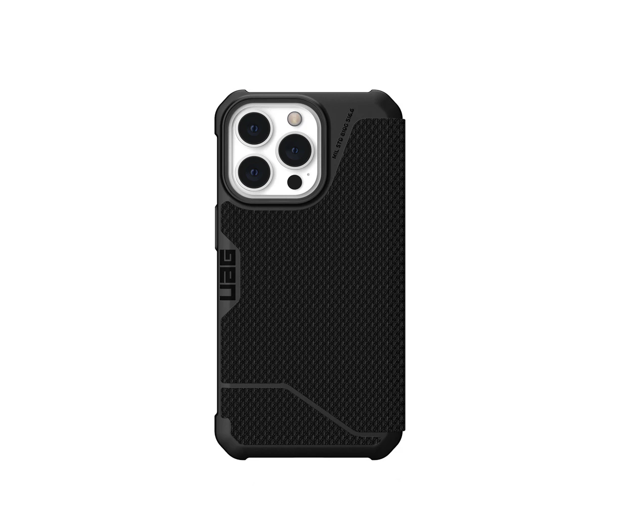 Urban Armour Gear Metropolis Phone Case Cover For iPhone 13 Pro Black