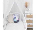 Smart-Dri Baby/Infant 127cm Waterproof Oval Cot Mattress Protector Fitted White