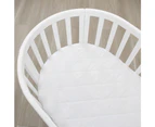 Smart-Dri Baby/Infant 127cm Waterproof Oval Cot Mattress Protector Fitted White