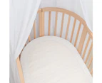 Smart-Dri Baby/Infant 127cm Waterproof Oval Cot Mattress Protector Fitted White