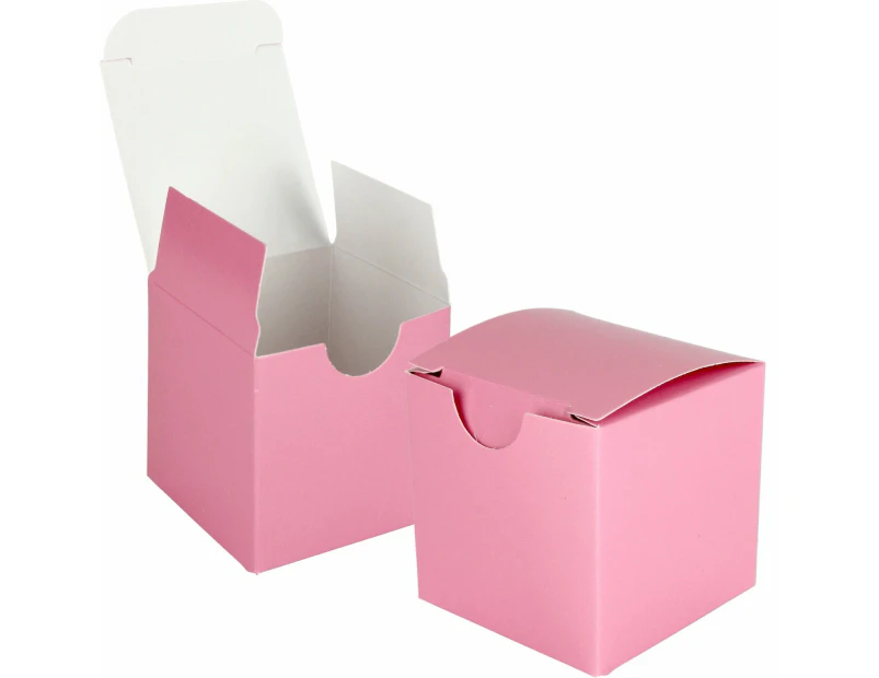 Pink Paper Lolly/Treat Boxes (Bulk Pack of 100)