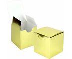 Gold Paper Lolly/Treat Boxes (Bulk Pack of 100)