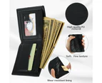 Men's Bifold Wallet,Soft Rhombus Pattern MultiCard Wallet Portable Short Wallet Slim Minimalist Wallets for Men and Women Large Capacity Coin Purse