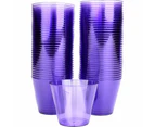 Purple Plastic Tumbler Cups (Pack of 72)