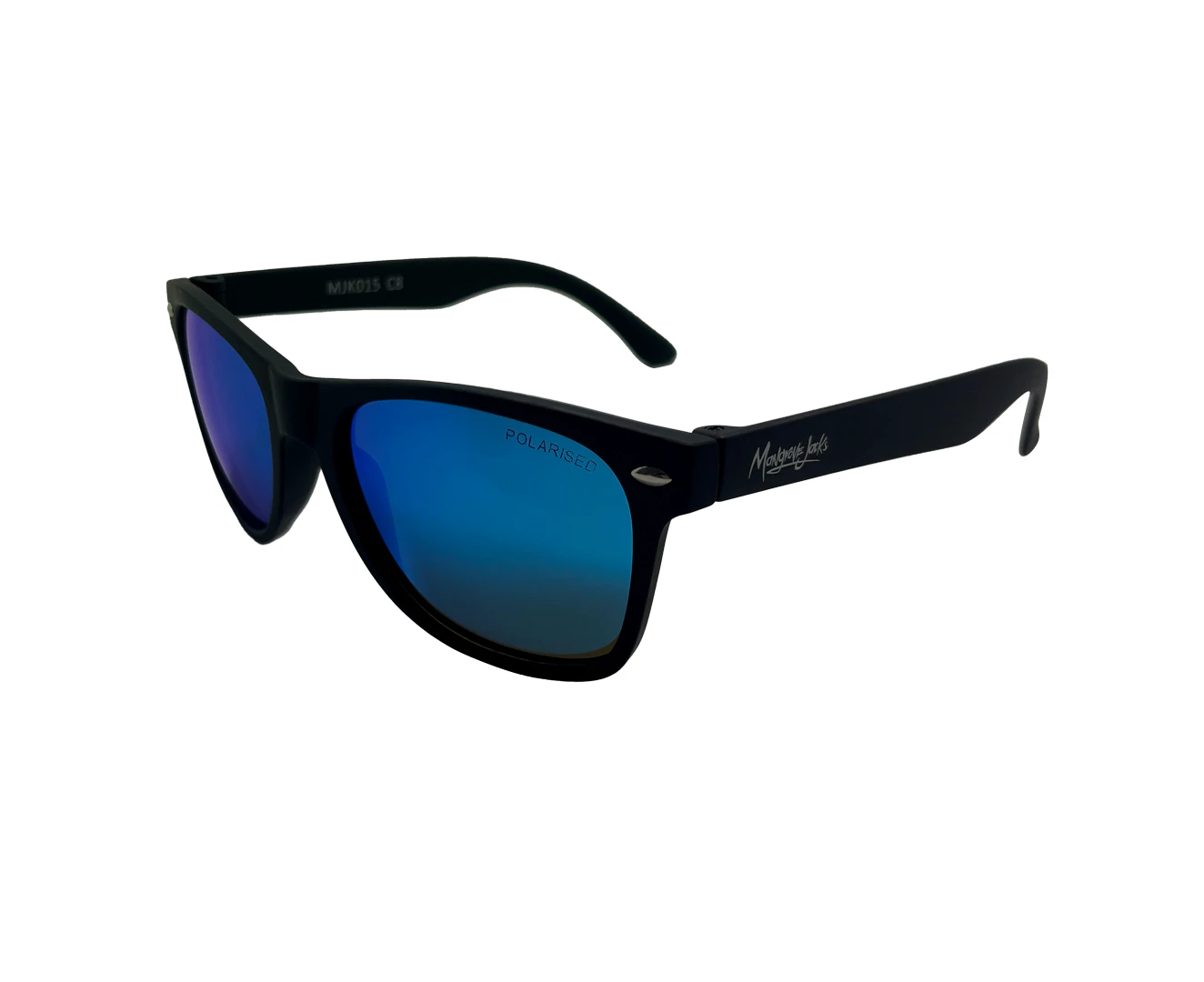 Mangrove Jacks Kids MJK015 C8 Matte Black / Ice Blue Revo Polarised Lenses