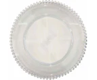 Clear Plastic Beaded Charger Plate