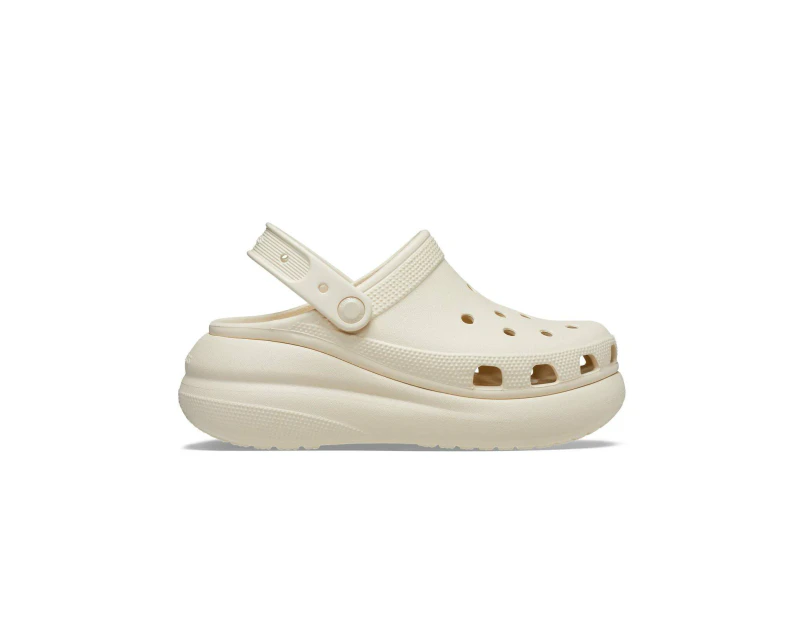 Crocs Classic Crush Platform Clog Sandals - Bone