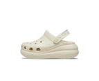 Crocs Classic Crush Platform Clog Sandals - Bone