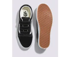 Vans Old Skool V Shoes Suede Canvas Sneakers - Black/White